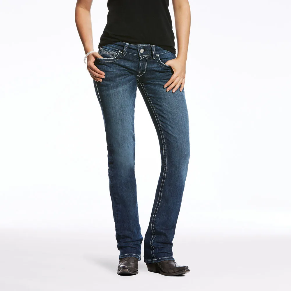 10024300 Ariat REAL Ladies Mid Rise Straight Leg Ivy Jean