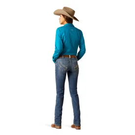 10045362 Ariat Women's Everlee Mid Rise Straight Leg Jean - Irvine