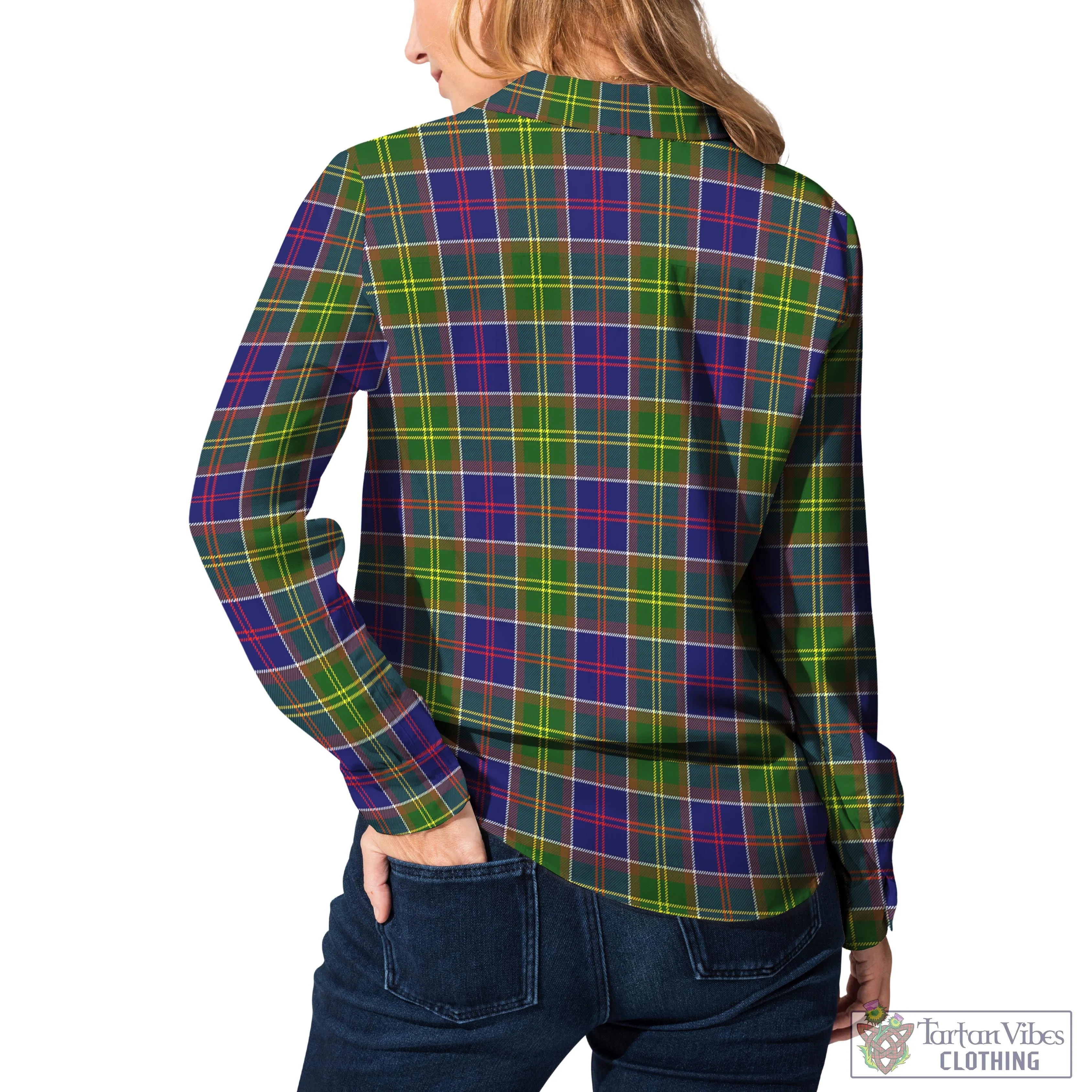 Arnott Tartan Women's Casual Shirt with Family Crest