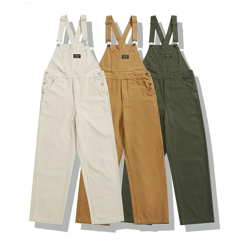 Ashore Shop Canvas Overall Suspenders for Work Pants and Cargo Trousers