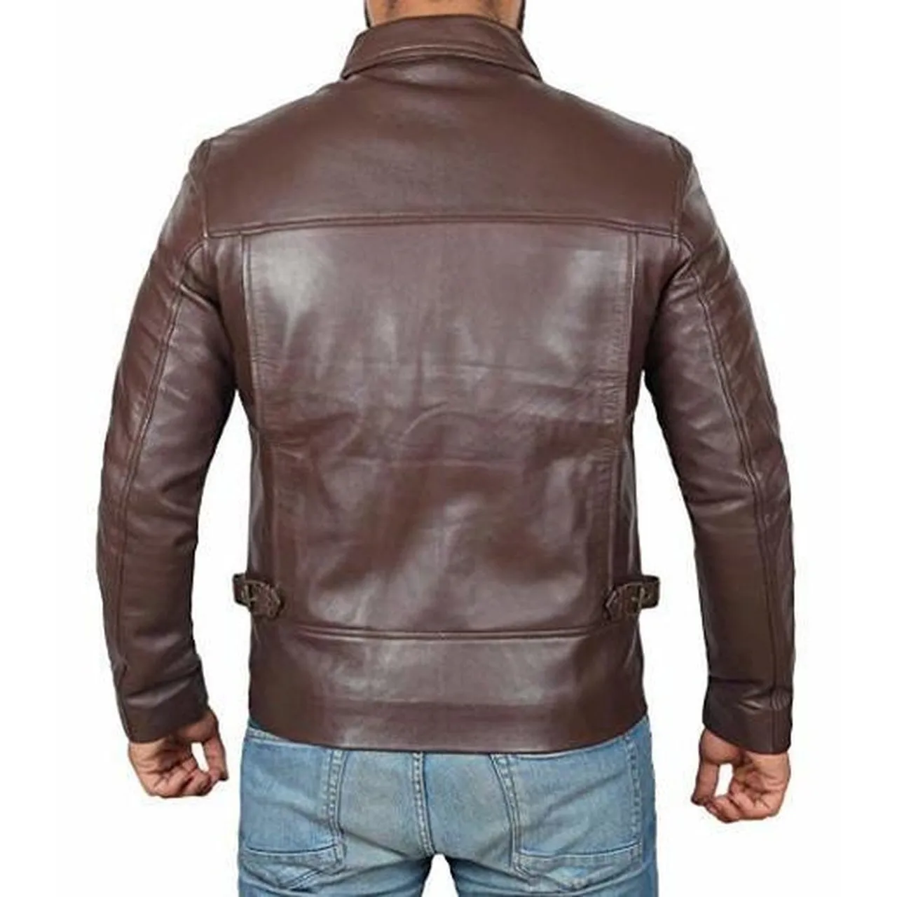 Brown Vintage Leather Jacket for Men