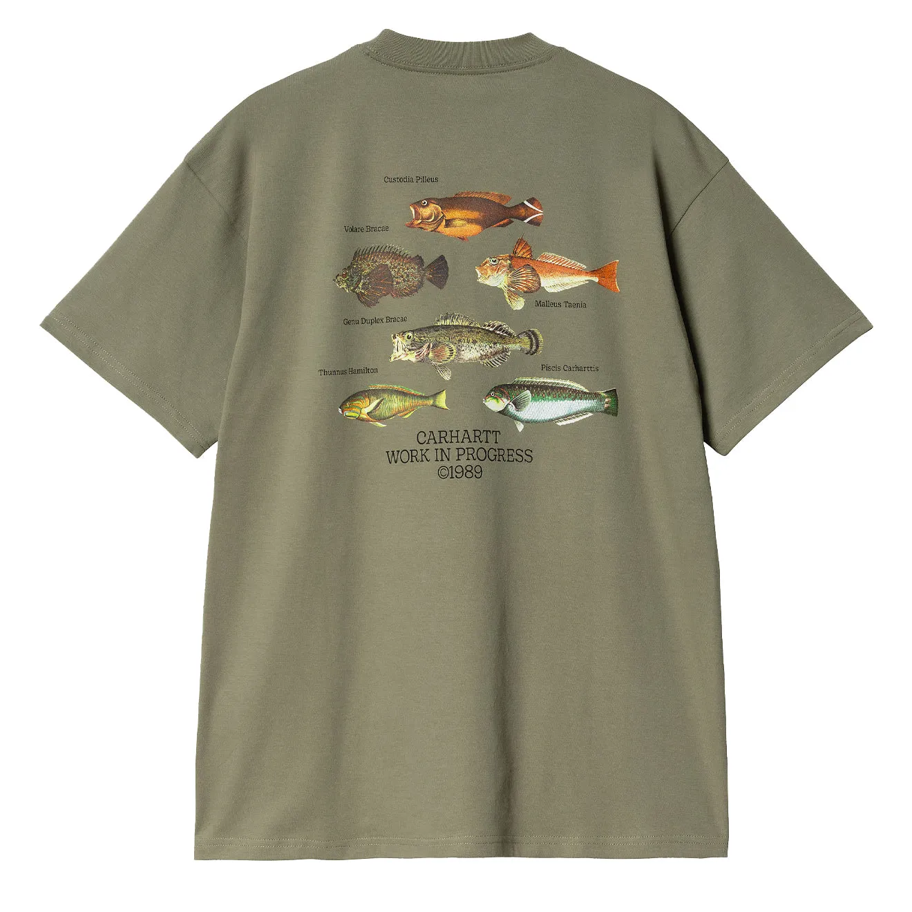 Carhartt WIP S/S Fish T-Shirt Dollar Green