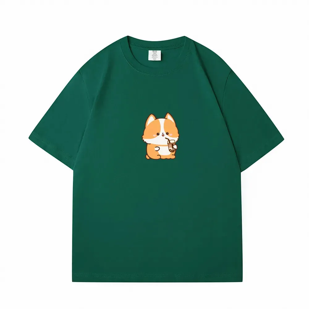 Corgi Lovin Boberu Loose Cotton T-Shirts