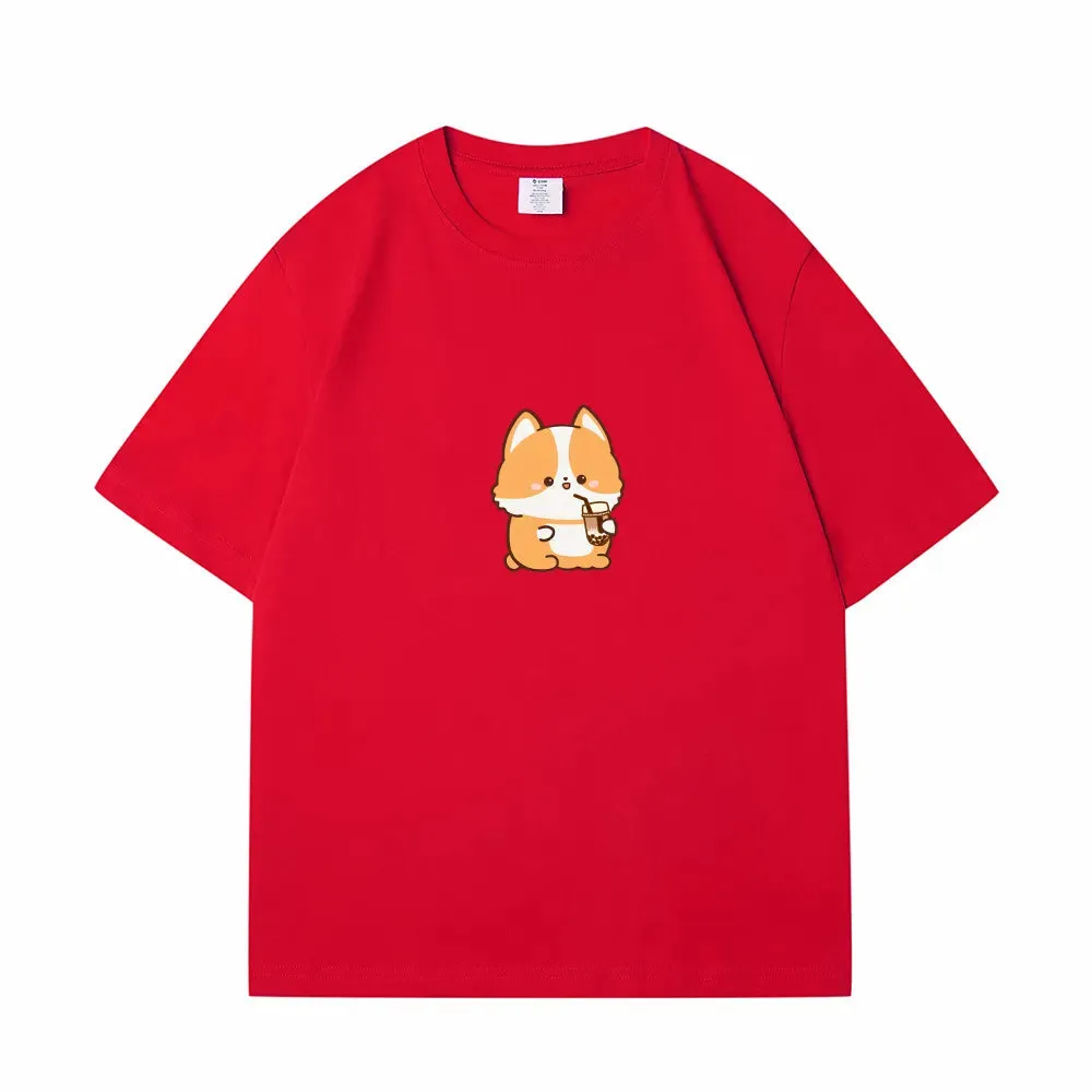 Corgi Lovin Boberu Loose Cotton T-Shirts