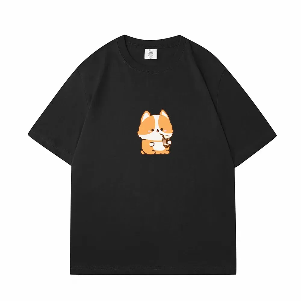 Corgi Lovin Boberu Loose Cotton T-Shirts