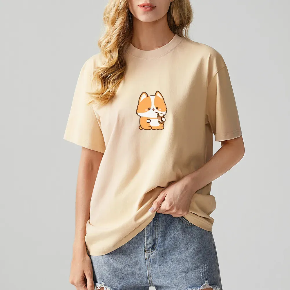 Corgi Lovin Boberu Loose Cotton T-Shirts
