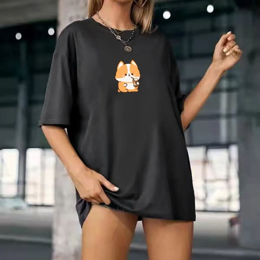 Corgi Lovin Boberu Loose Cotton T-Shirts