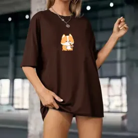 Corgi Lovin Boberu Loose Cotton T-Shirts
