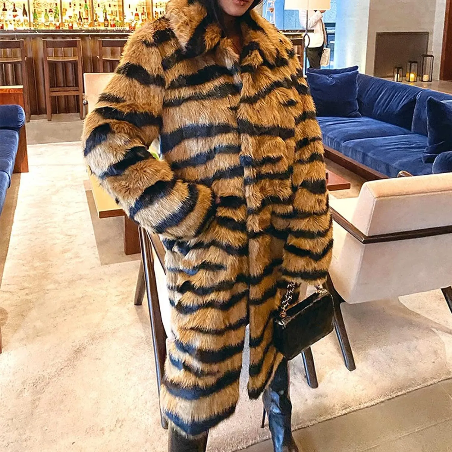 COTECRAM Winter Coats for Women Warm Faux Fur Coat Fashion Cropped Puffer Jackets for Evening Dresses Formal Fuzzy Cardigans
