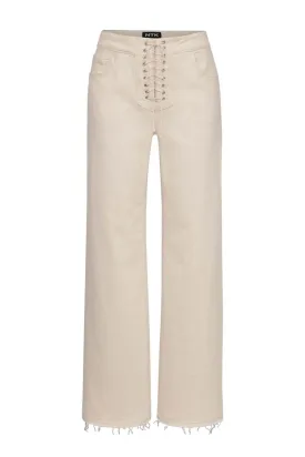 CREAM MIKEY STRAIGHT LEG JEANS
