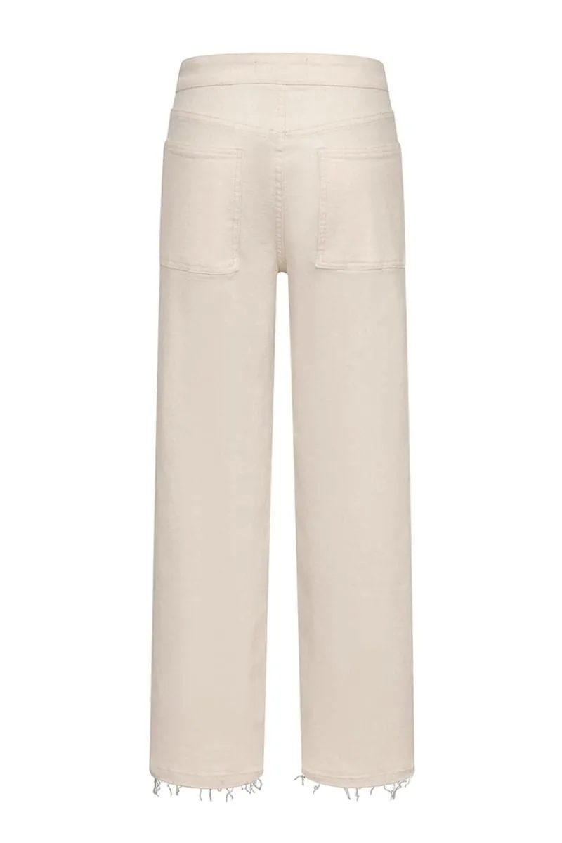 CREAM MIKEY STRAIGHT LEG JEANS
