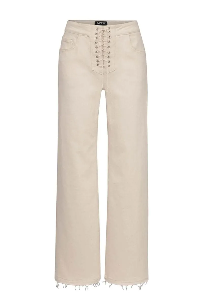 CREAM MIKEY STRAIGHT LEG JEANS