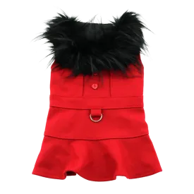 Designer Coat | Fancy Red Wool
