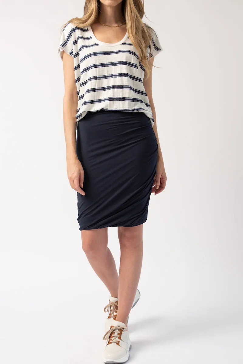 Easy Scoop Tee in Blanc Multi