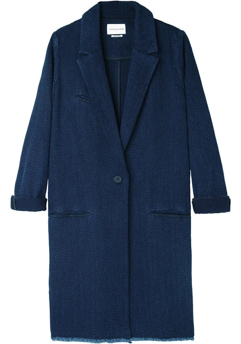 Fara Chevron Denim Coat