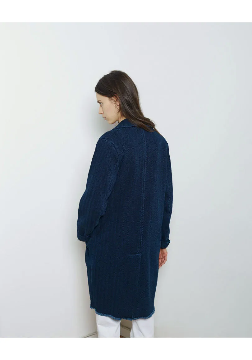 Fara Chevron Denim Coat