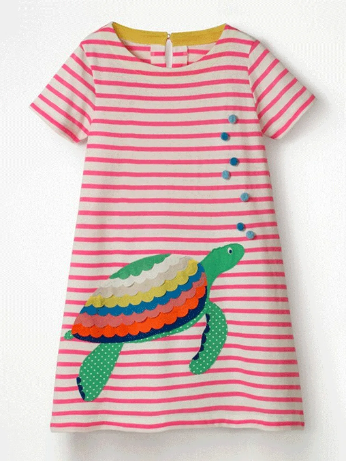 Girls Casual Cotton T-Shirt Dress