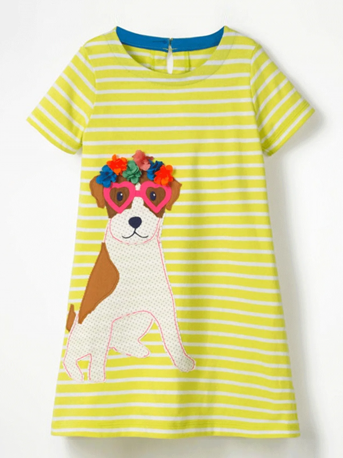 Girls Casual Cotton T-Shirt Dress