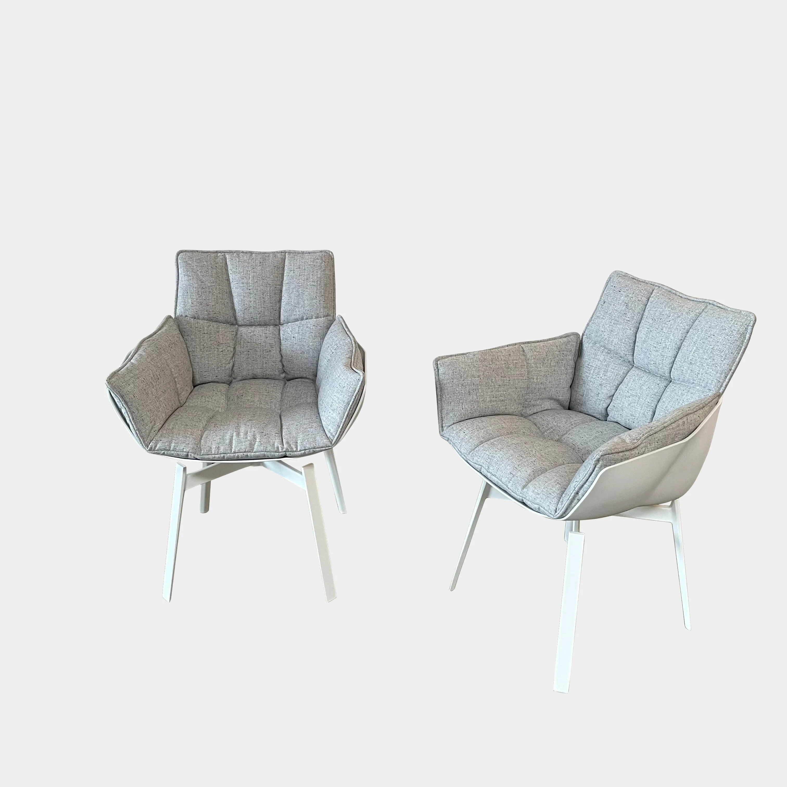 Husk Swivel Dining Chair Set