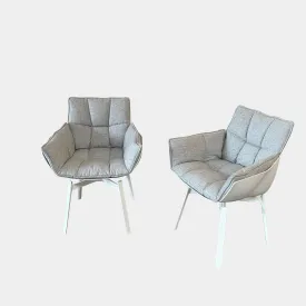 Husk Swivel Dining Chair Set