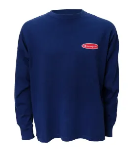 Japan Line Long-Sleeved T-Shirt Patch Navy