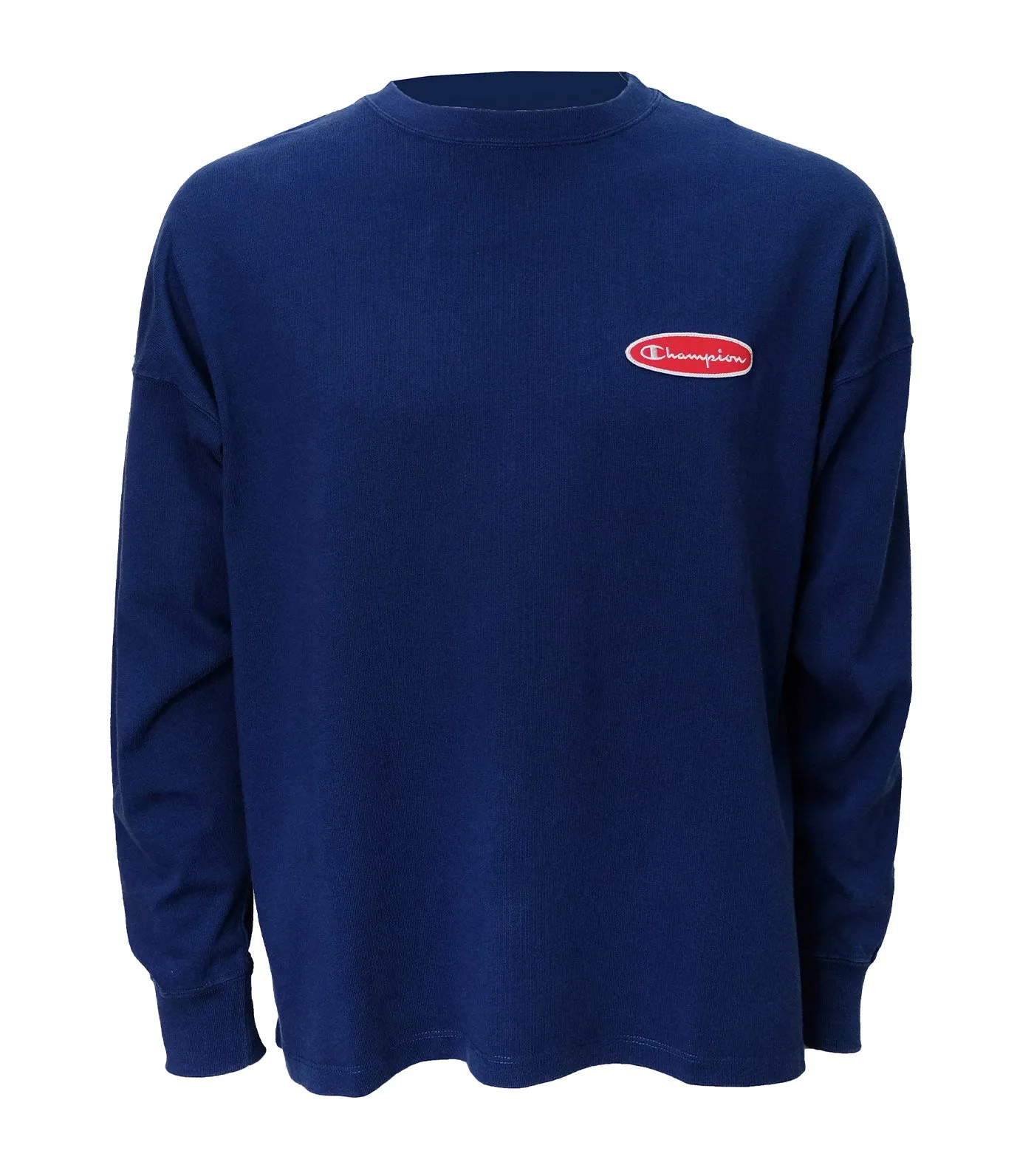 Japan Line Long-Sleeved T-Shirt Patch Navy