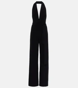 Jersey jumpsuit with halter neckline NORMA KAMALI, black