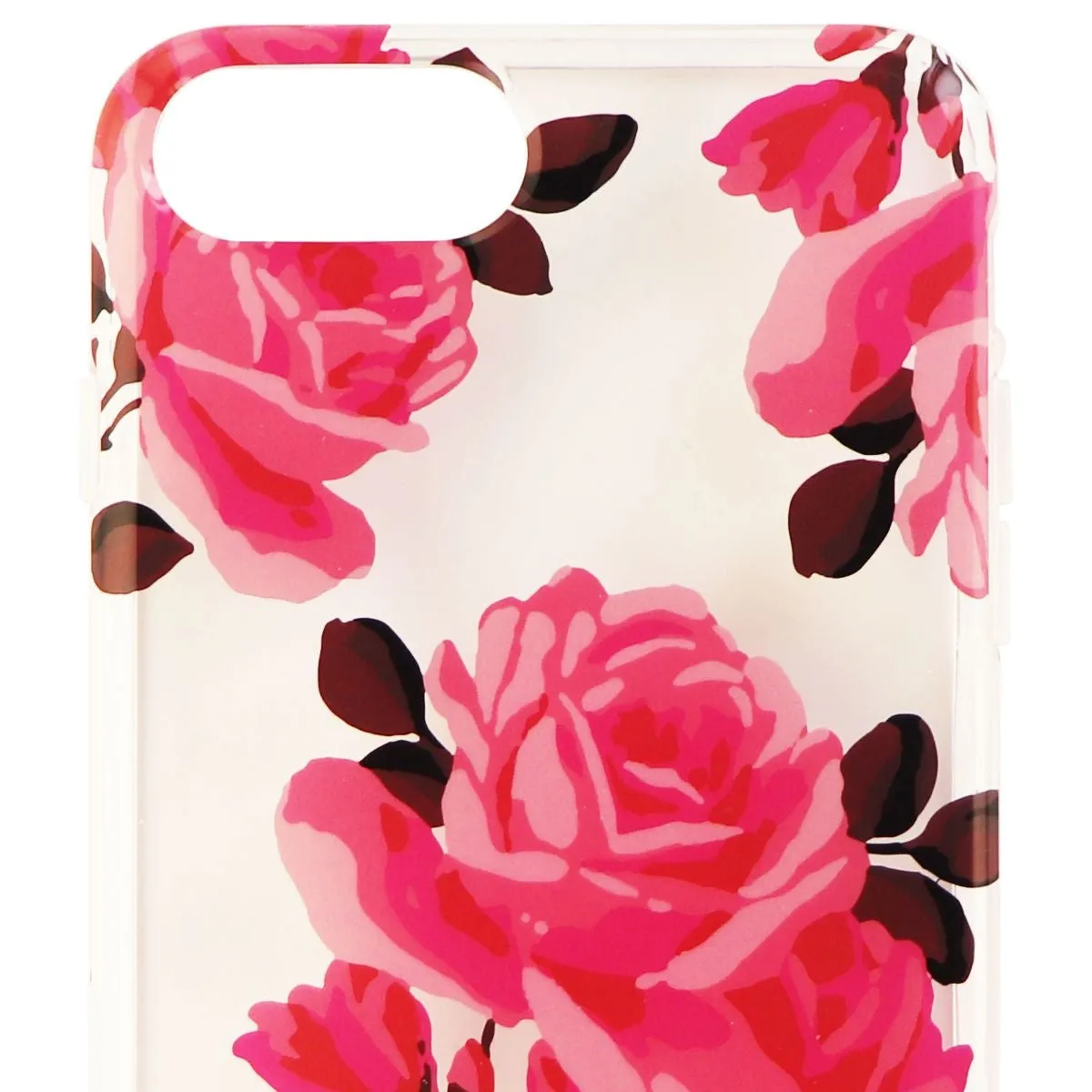 Kate Spade New York Hybrid Case for iPhone 8 Plus / 7 Plus - Clear/Pink Roses