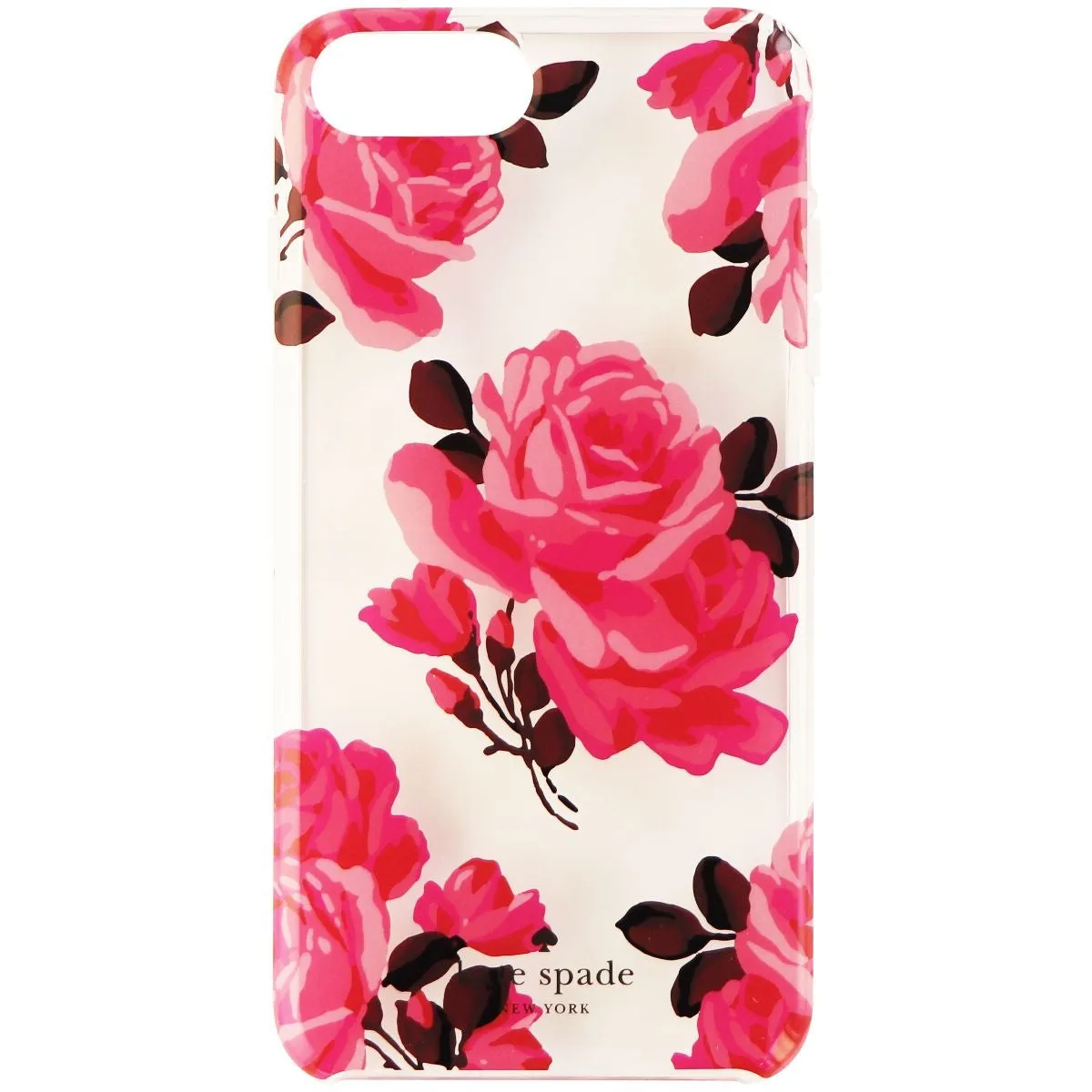 Kate Spade New York Hybrid Case for iPhone 8 Plus / 7 Plus - Clear/Pink Roses