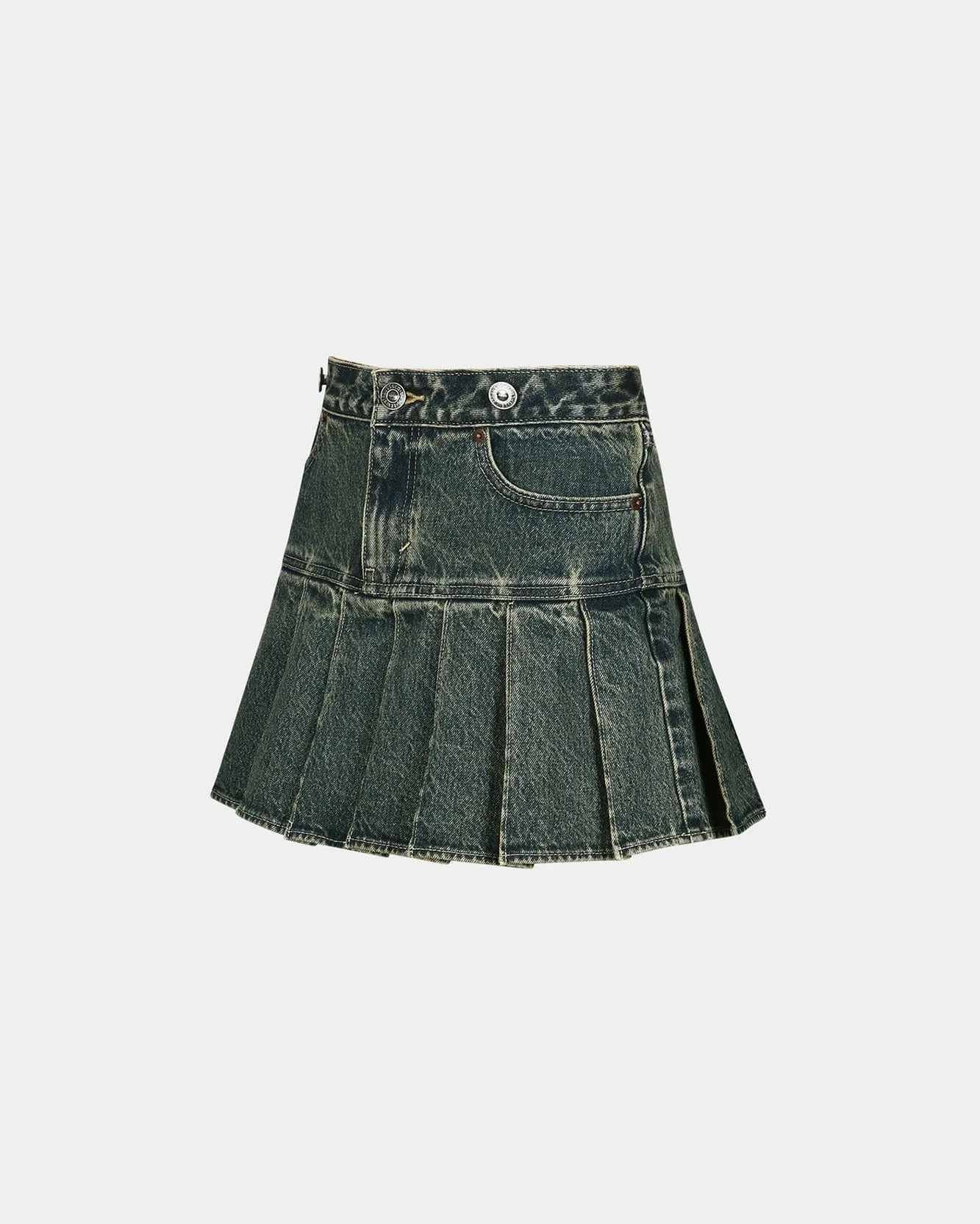 LEVIS X ADSB PLEATED SKIRT apa778w(TINTED INDIGO)