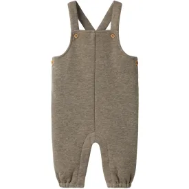 Lil'Atelier Silent Storm Melange Tabby Overalls