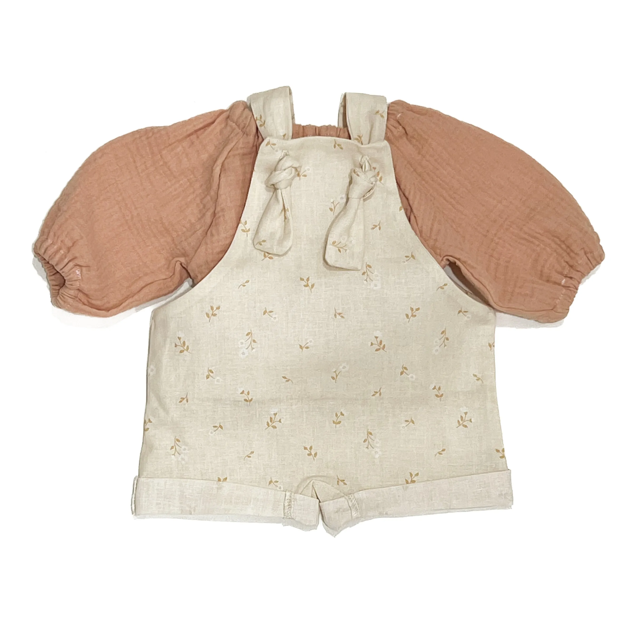 Linen Short Overalls - Buttercup
