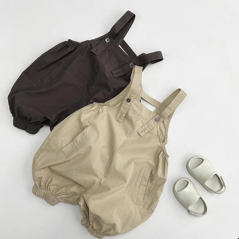 Loose Solid Overalls