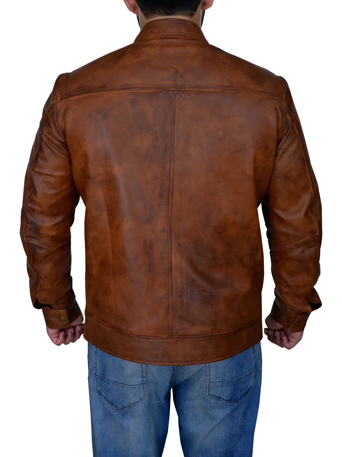 Men’s Distressed Brown Jacket