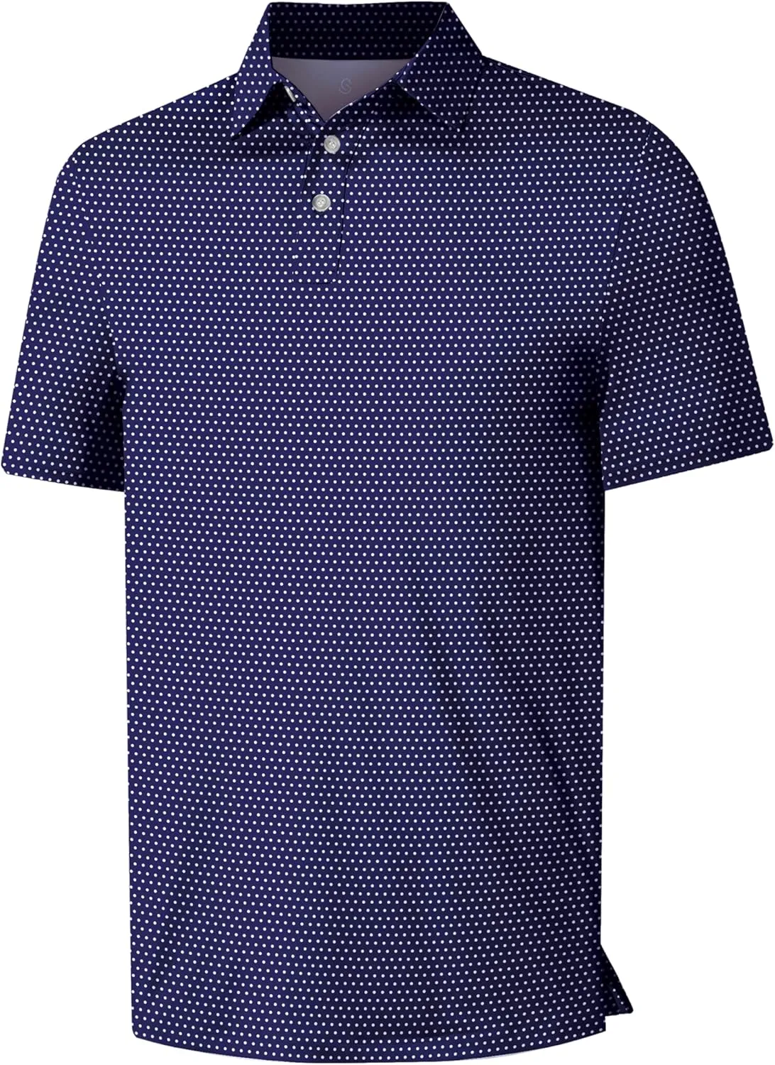 Mens Golf Shirt Short Sleeve Funny Print Golf Polo Shirts for Men Lightweight Dry Fit Quick Dry Collared Golf Polos