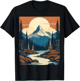 Minimalist mountain landscape T-Shirt