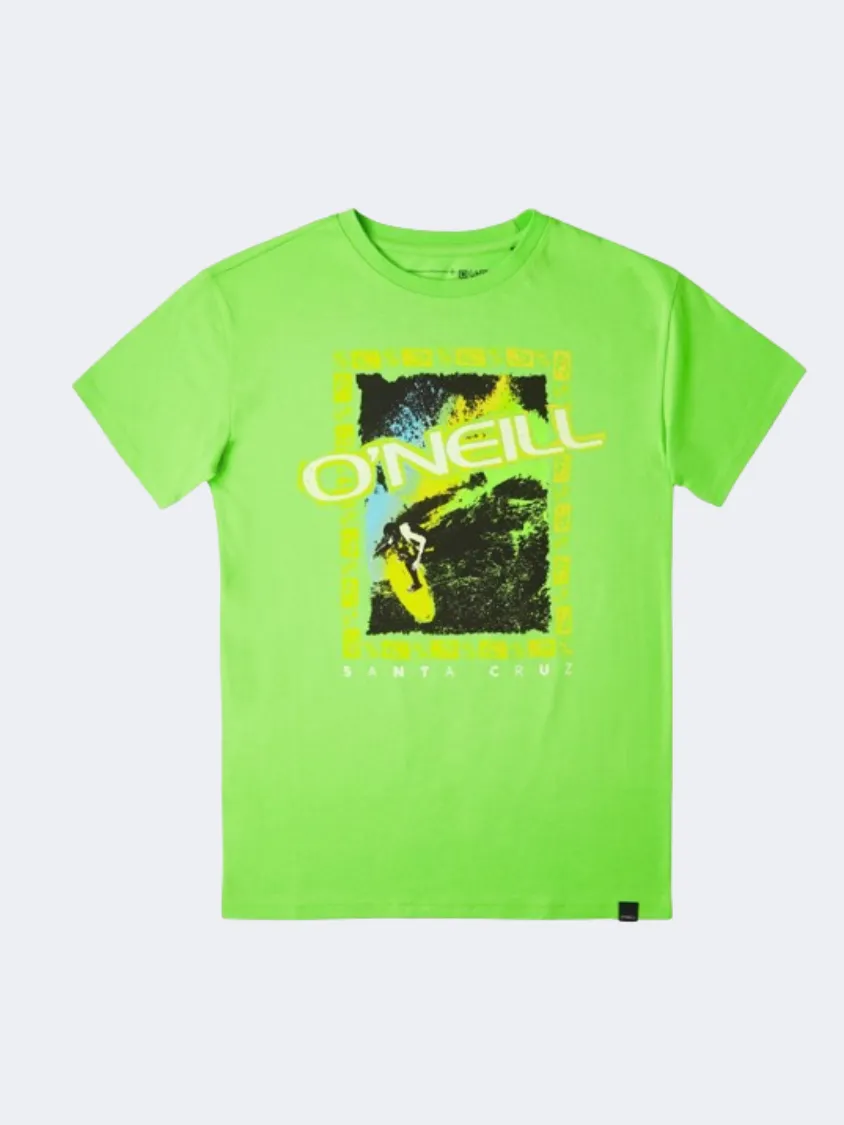 ONeill Anders Boys Lifestyle T-Shirt Fluor Green