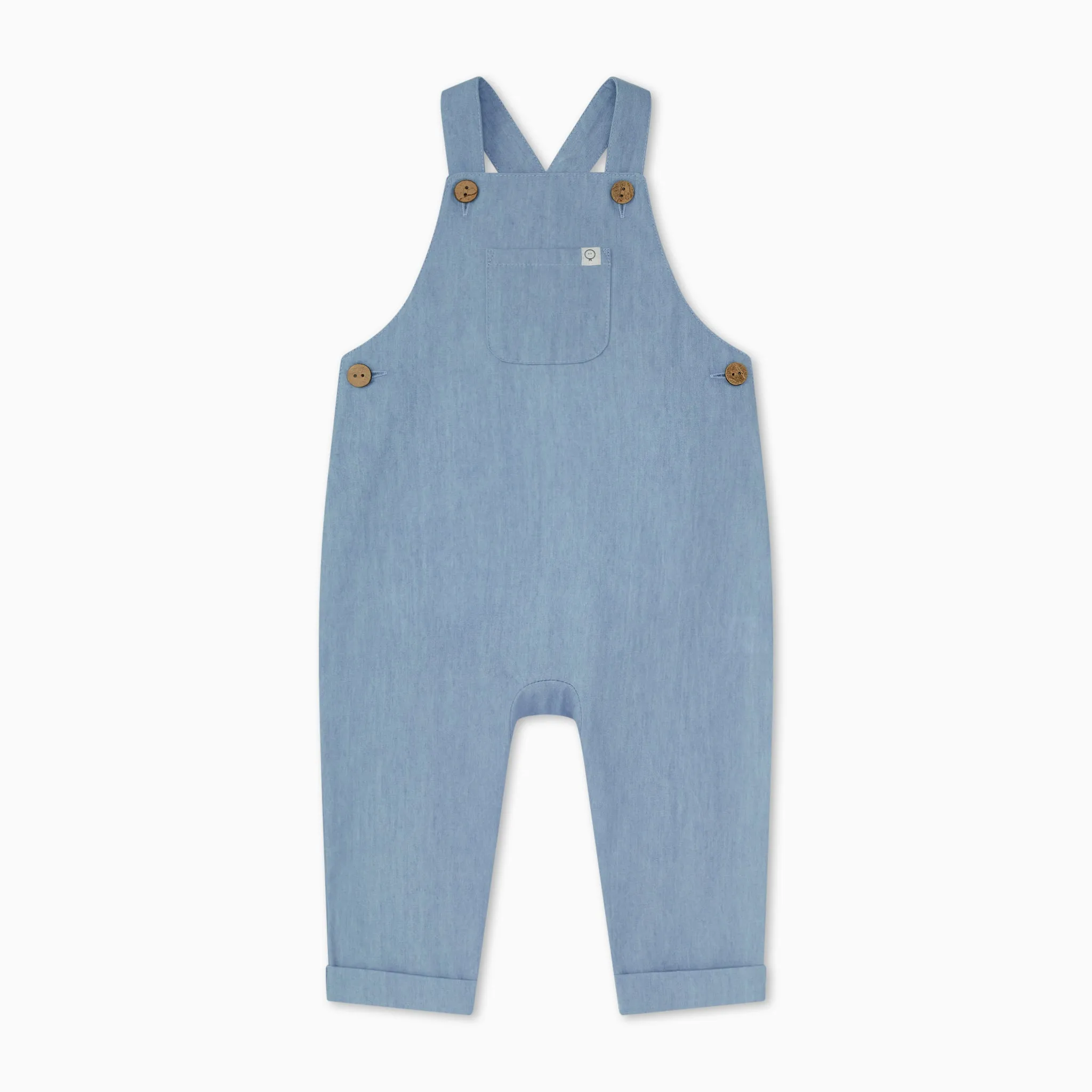 Organic Cotton Chambray Overalls
