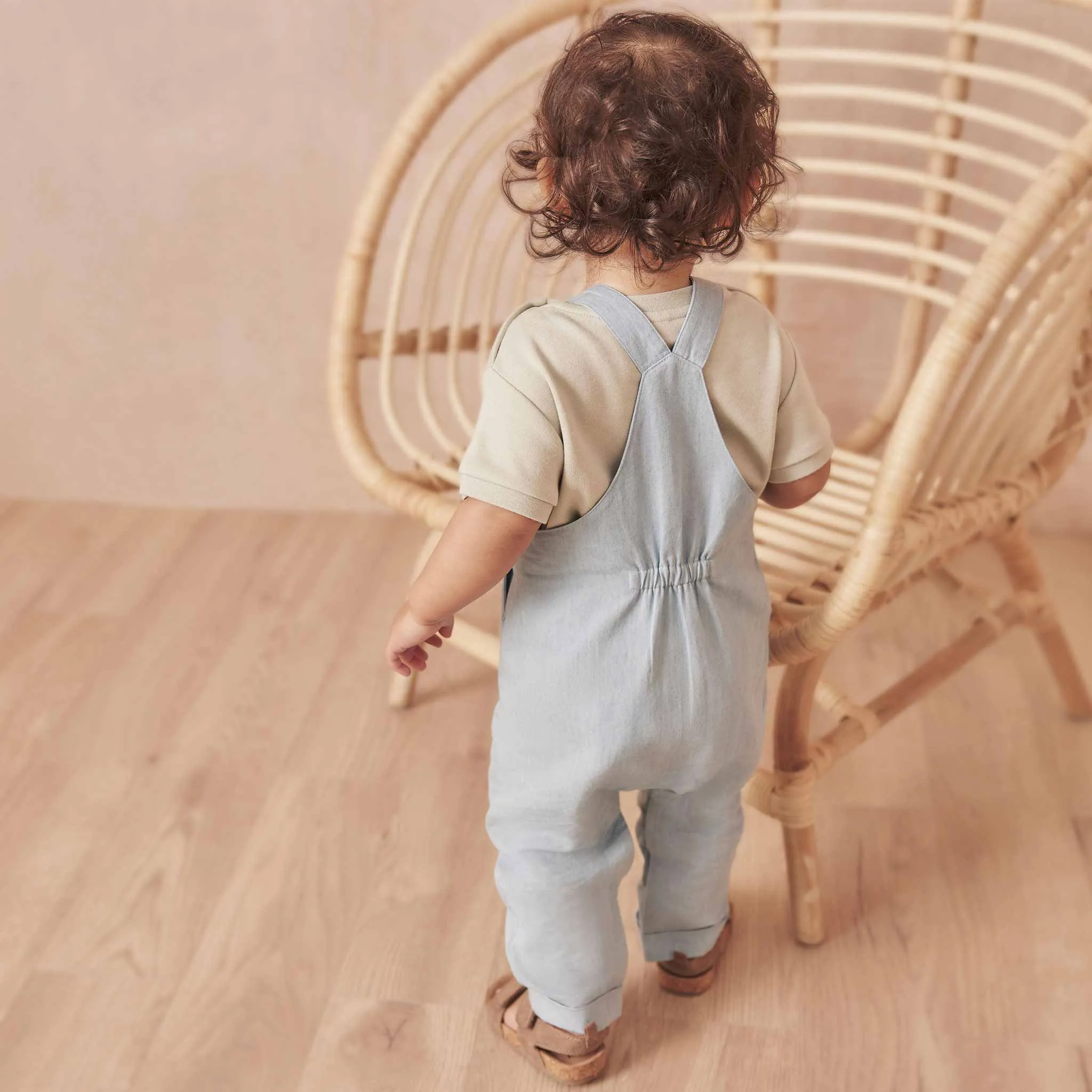 Organic Cotton Chambray Overalls