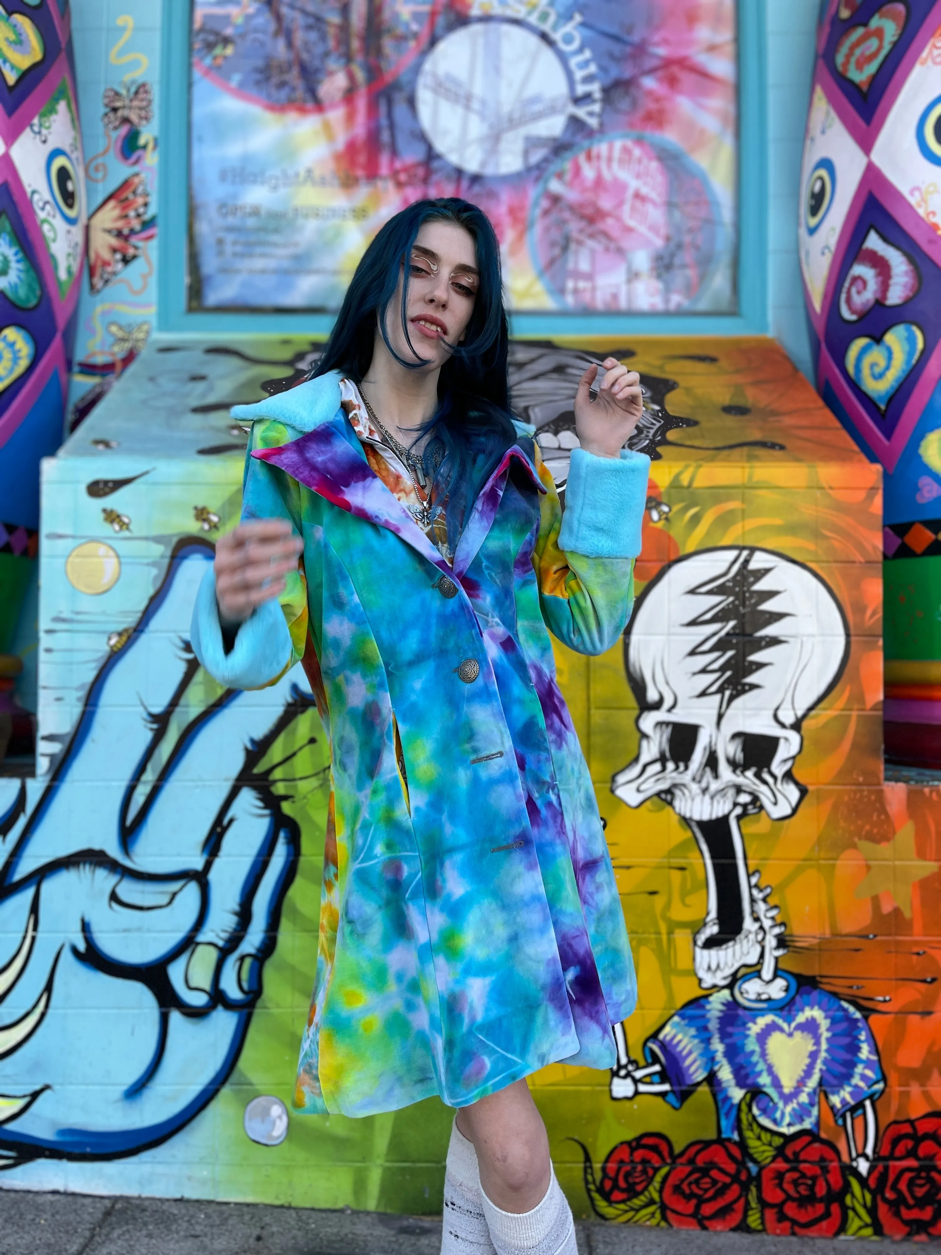 Philine Ladies Tiedye Coat #7 Medium (Corndog)