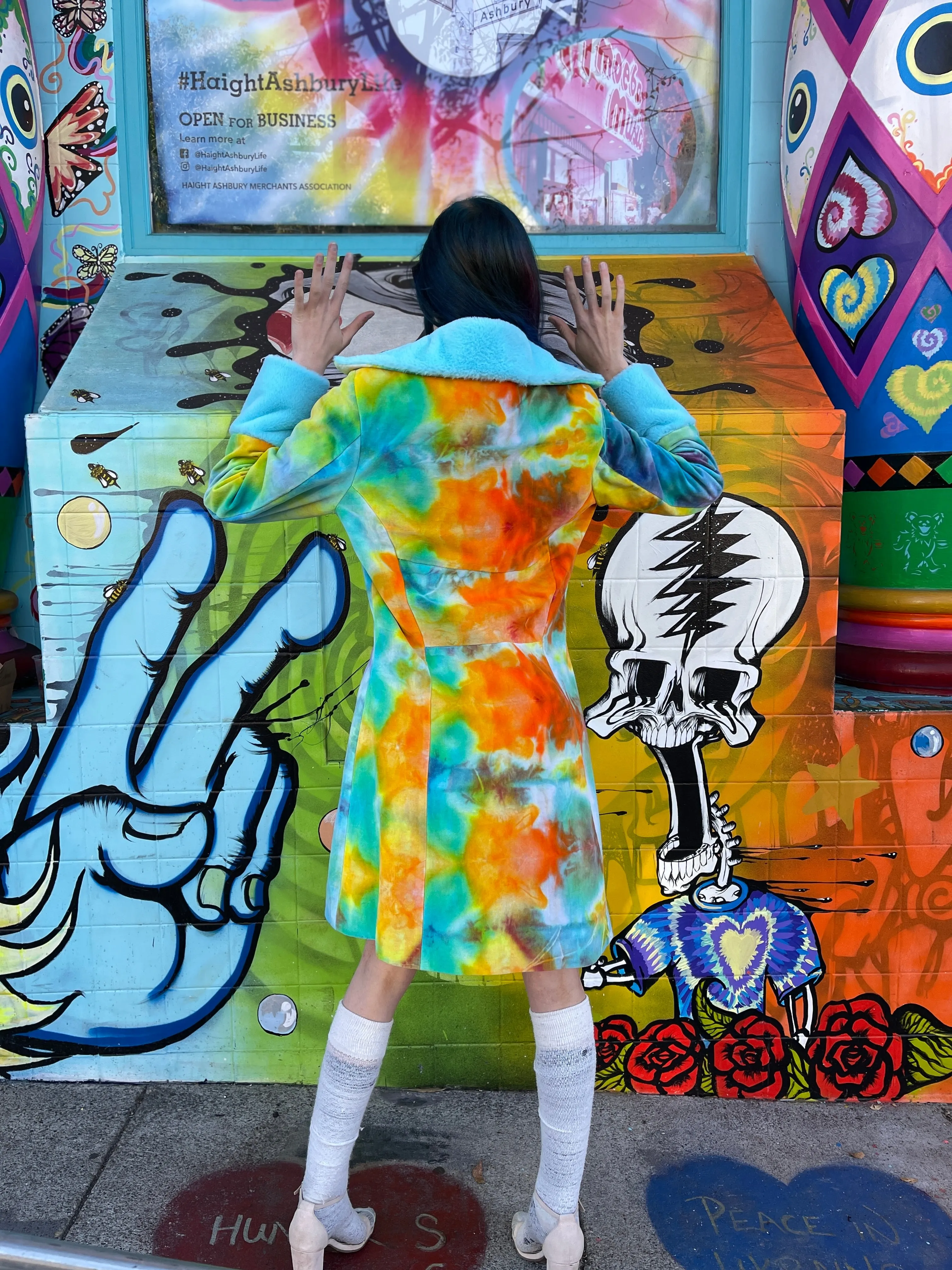 Philine Ladies Tiedye Coat #7 Medium (Corndog)