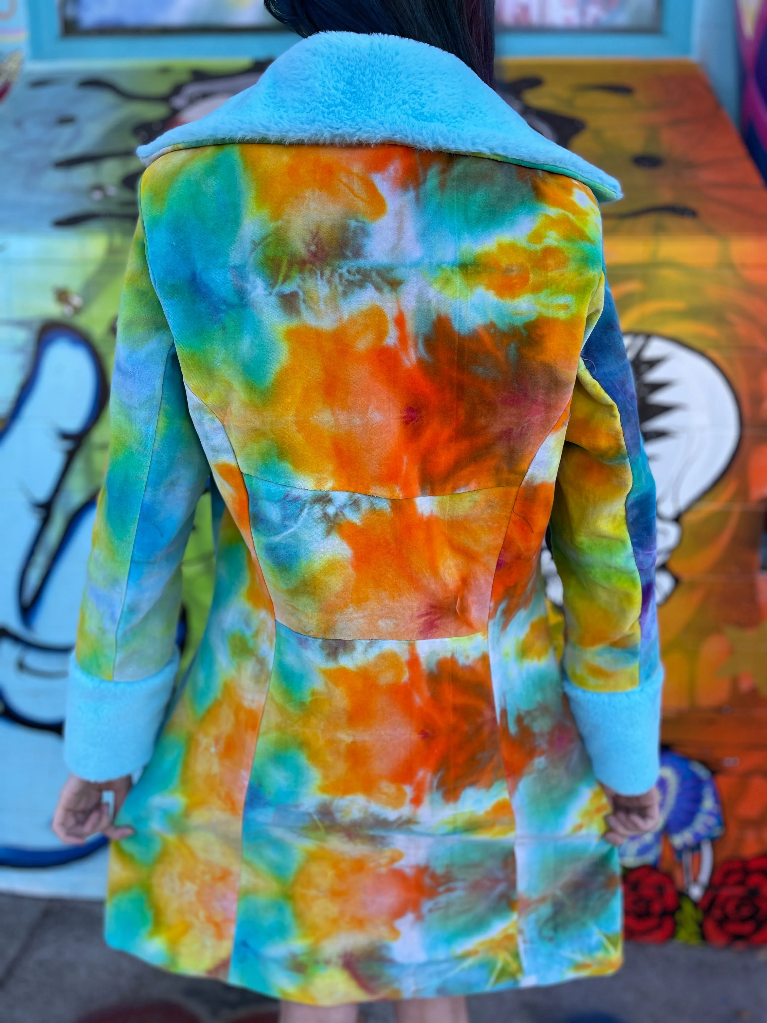 Philine Ladies Tiedye Coat #7 Medium (Corndog)