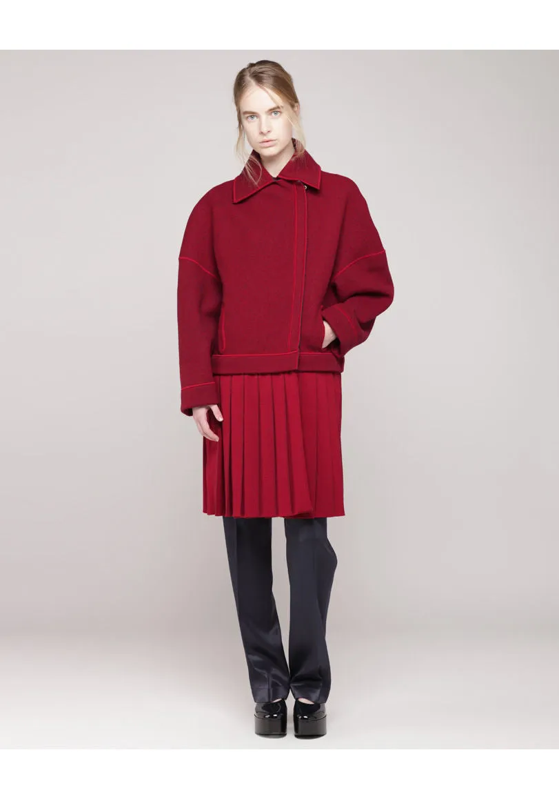 Pleated Skirt Coat
