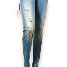 RA-RE Distressed Denim Straight Leg Jeans