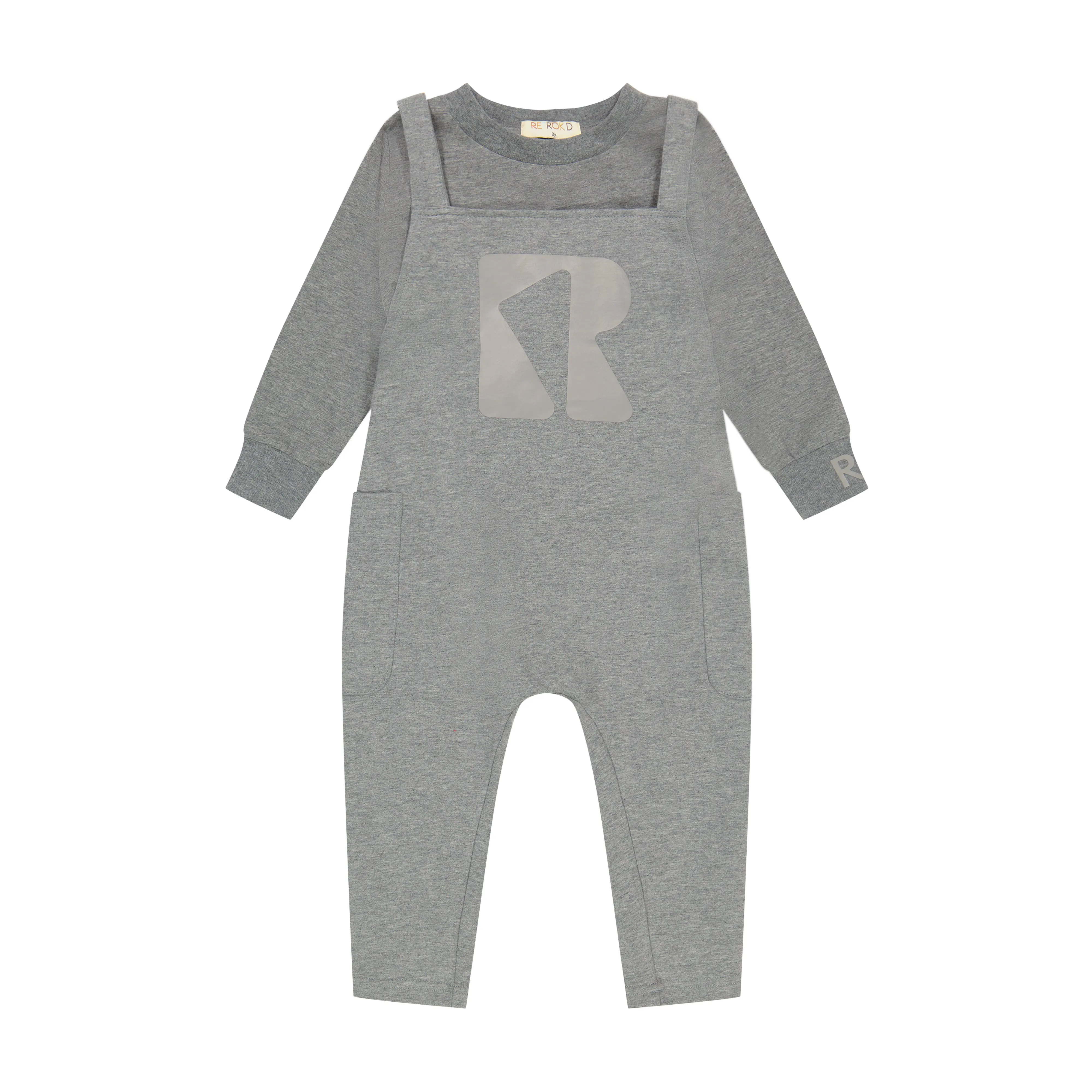 Retrokid Dove Basic Overalls Set (Overalls   Tee)