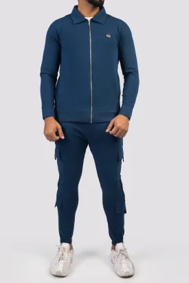 Sclothers Blue Zipper Coord Set - W23 - MHC004R