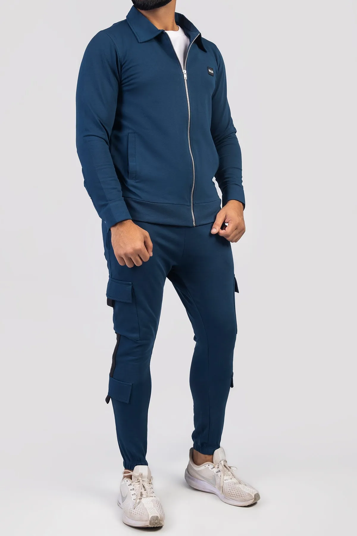 Sclothers Blue Zipper Coord Set - W23 - MHC004R