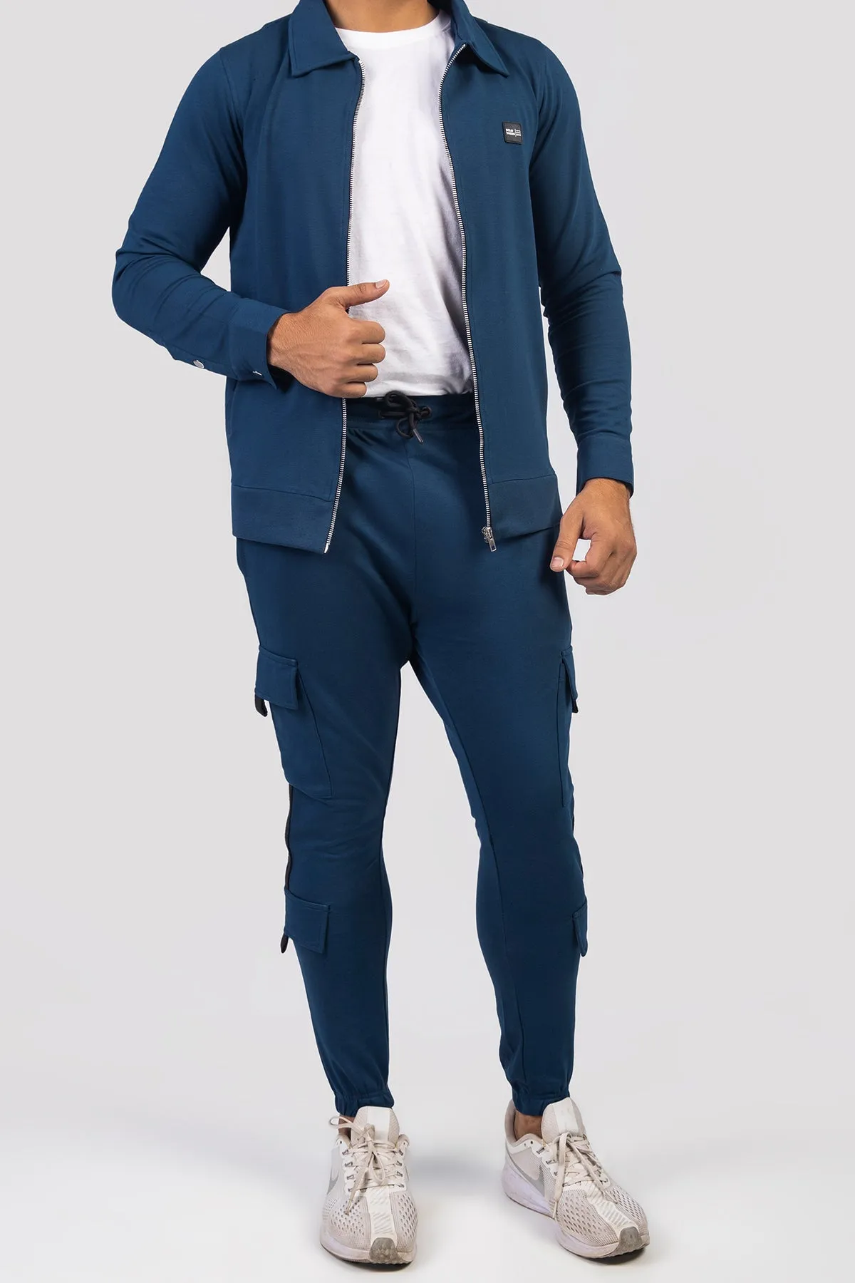 Sclothers Blue Zipper Coord Set - W23 - MHC004R