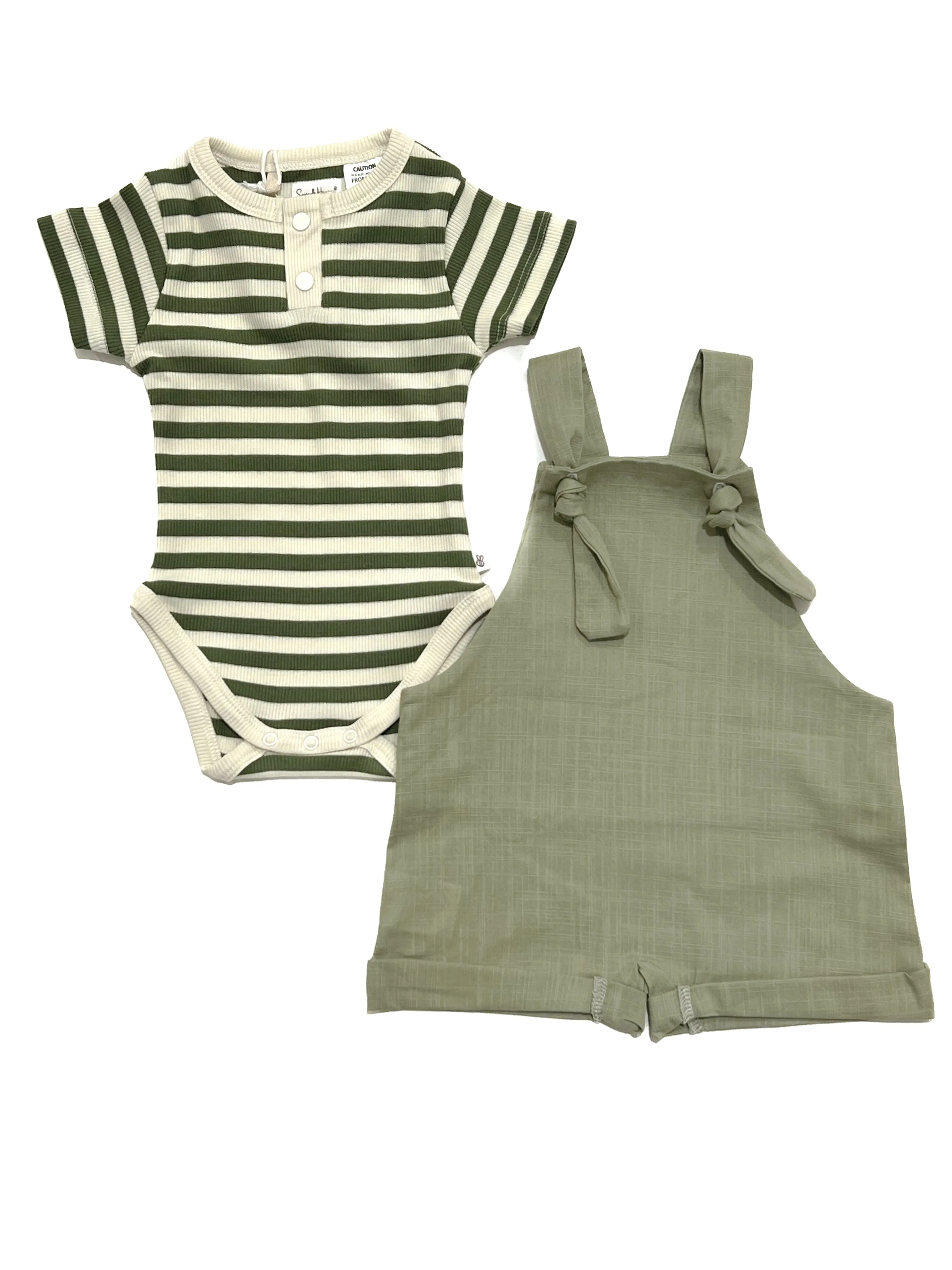 Short Overalls - Sage
