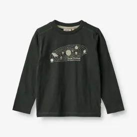 T-Shirt Solar System - black coal